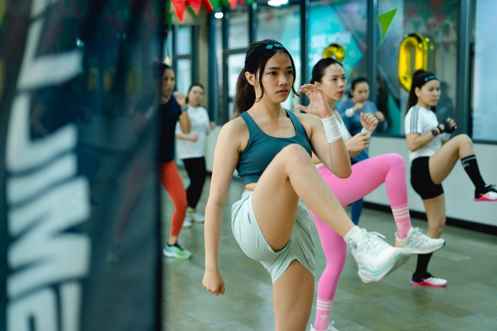 Group class on the GO GYM floor